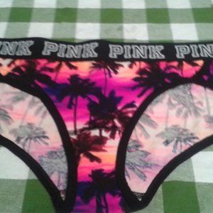 Pink Victoria's Secret Palm Tree Panties NWT